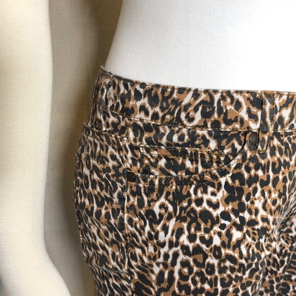 Forever 21 Leopard Print Skinny Jeans 28 - Picture 4 of 7